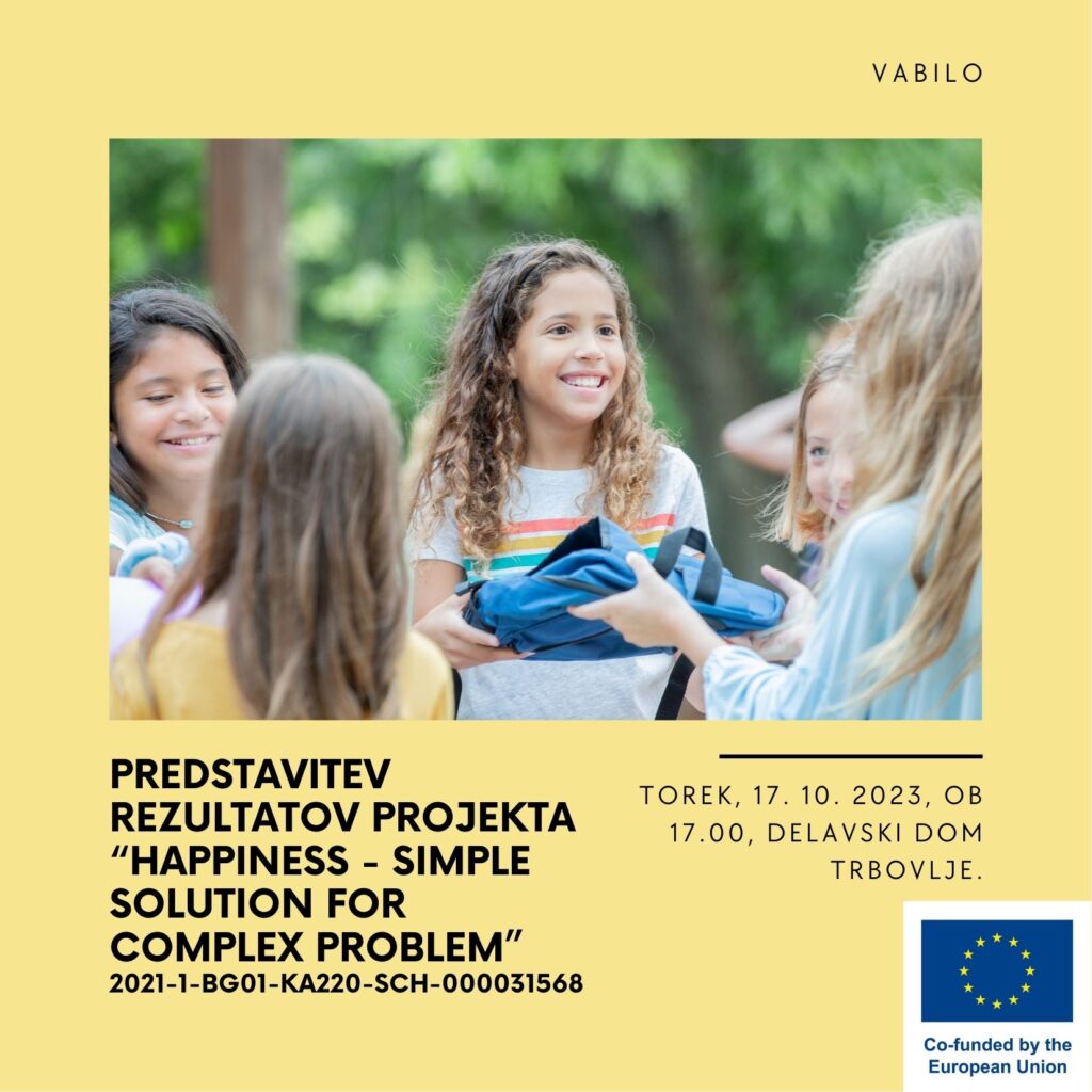 Vabilo Happiness - simple solution